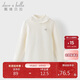 David Bella children's long-sleeved T-shirt autumn girls' antibacterial and anti-mite half turtleneck casual bottoming shirt