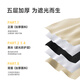 Ali cotton and linen milk tea curtains Japanese style living room and bedroom high blackout heat insulation sun protection hook 2.0 meters * 2.2