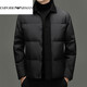 EMPORIO ARMANI Armani Down Jacket Men's Light Luxury Lapel Dad Clothes Trendy Simple Short Autumn and Winter Style New National Standard 90 Down Jacket Black M 170