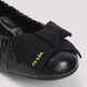 PRADA SS26 Light Luxury Women's Black Leather Ballet Flats BLACK 20 | 37 IT
