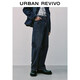 UR2026 Spring New Men's Fashion Washed Whisker Straight Denim Trousers UMF860020 Blue 29