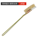 Wire brush with handle, stainless steel wire brush, copper-plated wire wire brush, rust removal, gap groove cleaning, kitchen cleaning brush head, metal handle, copper-plated copper wire brush (straight head)