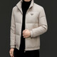 LILANZ Men's Down Jacket White Duck Down Winter Short Stand Collar Young and Middle-aged Warm High-end Jacket Black M