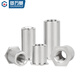 GUWANJI 304 stainless steel hexagonal through hole pressure riveting stud pressure riveting nut column pressure riveting piece outer diameter M2M2.5M3M4M5M6 M2x3 (bottom hole 4.2) 50 pieces