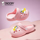 Snoopy (SNOOPY) 50% off Children's Shoes Children's Crocs Baby Slippers Indoor and Outdoor Home Shoes Boys and Girls Beach Soft Pink 20-21 Foot Length 14.0-14.7cm
