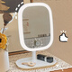 TRUVOER German brand luminous LED smart makeup mirror with light girls' bedroom dressing table dressing mirror student dormitory desktop fill-in mirror square mirror-Princess White three-color light changing