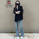 AEMAPE black small suit jacket for women oversize2025 spring and autumn new style high-end loose silhouette casual small man black XL -120-135Jin Jin is equal to 0.5 kg