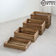 Yonghuan City Duotou Display Wooden Box Storage Box Decorative Shelves Fruit and Green Plant Storage Wooden Frame Box Color One-story Small Size Length 40x Width 26x Height 8cm (Board Thickness 1.0C