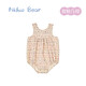 Nido Bear Summer New Baby Girl Clothes Romper Baby Jumpsuit Cute Triangle Clothes Harness Bag Fart Clothes Rose Pink Geometry 66cm