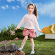 ASK JUNIOR children's long-sleeved T-shirt 2026 spring children's sweet and cute bottoming shirt girls three-dimensional pearl top pink 90