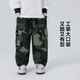 Yoyo Fairy Tale Boys' Camouflage Pants Spring Clothing 2026 Spring and Autumn Children's Overalls Medium and Large Children's Fashionable Casual Pants Cotton Camouflage 100