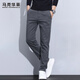 MARK FAIRWHALE Pants Men's Winter Business Casual Pants Men's Young and Middle-aged Elastic Men's Pants Long Pants Gray 32
