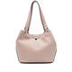 Valentino (Valentino) women's tote bag, large capacity, daily commuting, lightweight carrying, multiple compartments, light pink metal buckle, rivet decoration, neutral color, one size fits all