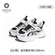 Helios children's shoes 2026 spring new soft-soled functional shoes for boys and girls, sports shoes for children, mesh shoes, white and black 31, inner length 20cm, foot length about 18.5-19cm