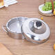 Yong Huan anti-odor steamer steamer rice pot lid household 24CM26CM28CM30 stainless steel lid accessories heightened round anti-scalding diamond handle style 24 cm inner diameter thickened anti-odor steamer lid