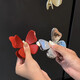 Pupan magnetic sealing clip butterfly sealing clip refrigerator magnet magnetic food sealing clip refrigerator butterfly jewelry wholesale red