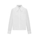 N.Paia 2026 Spring New Lapel Embroidered Patch Pocket Long Sleeve Shirt Women XNLPC2101A White S