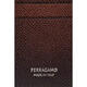 Ferragamo SS26 Luxury Men's Glasses MICRO GANCIO Card Holder Brown One Size