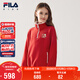 FILA Children's Clothing Sweatshirt 2026 Spring Women's and Large Children's Pullover Sweatshirt