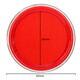 
Deli 80mm transparent round financial quick dry printing platform sealing office supplies red 9863 round dry printing platform blue