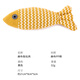 Guazhou shepherd cat toy self-pleasure relieve boredom catnip imitation fish cat kitten funny stick kitten molar pet cat supplies yellow burlap fish 21cm