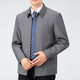Pier Cardin middle-aged and elderly high-end wool jacket men's spring and autumn new jacket business casual loose dad's suit no iron jacket shirt 2287 lapel buttons - dark blue 2XL (185) - Recommended weight 165-175Jin [Jin equals 0.5 kg]