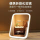 Smart portable flat vanity mirror desktop 360-degree supplementary light flat mirror desktop led vanity mirror with light mirror beauty device random color three-level color change + long press to adjust brightness