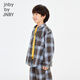Jnby by JNBY new style Jiangnan Buyi children's clothing long-sleeved shirt H-shaped loose shirt collar cotton 26 spring boys 1Q2212810 496/blue coffee 100 cm