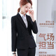 Ximanjiao business attire women's suit small blazer women's autumn and winter workplace interview formal fashion temperament work suit single-piece two-button suit L size (weight 100-110)