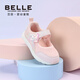 Belle Children's Shoes 2026 Spring New Girls' Sports Shoes Butterfly Mesh Shoes Lightweight Breathable Casual Children's Shoes Purple 25