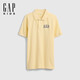 GAP boys 2026 spring new cotton embroidered logo pique short-sleeved polo shirt children's US version 884299