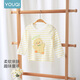 Youqi children's long-sleeved T-shirt spring 2026 new style Western style versatile bottoming shirt for boys and girls baby tops for going out spring striped duck T-shirt 73