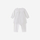 YEEHOO shopping mall same style newborn clothes long-sleeved baby girl zipper solid color jumpsuit baby outing clothes Yunsi white 73cm