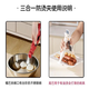 Yonghuan anti-scalding plate and bowl clips, high temperature resistant silicone non-slip tray, baking tray and steamer clips, 2 pack, Chinese red + noble white + kitchen anti-scalding clips + upper and lower bowls