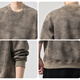 Mark Huafei's new men's sweatshirt spring and autumn loose, versatile and comfortable round neck three-dimensional printed casual simple bottoming shirt top