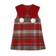 LUSON Children's Clothing Baby Plaid Red Woolen Dress Female 2026 New Girls New Year Princess Tank Top
