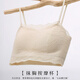 Timber strap tube top massage fixed cup summer thin lace lace beautiful back bra skin-friendly underwear women's versatile fashion black tube top massage cup one size recommended 90-130 Jin Jin equals 0.5 kg