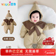 Youqi baby clothes for men and women, autumn and winter cotton clothes, warm jumpsuits for infants and young children, late autumn super cute cotton clothes for outings