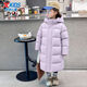 Xtep children's mid-length down jacket boys' thickened and warm winter new winter jacket for teenagers and older children Duku green upgraded thickened constant temperature and warm 170