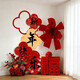 Xushansi Happy New Year Atmosphere Decoration New Year's Day 2026 Year of the Horse Spring Festival Store Check-in Photo Wall Scene Happy Year of the Horse KT Board Welcome Card New Year Decoration and Arrangement 03