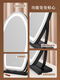 Desktop makeup mirror LED lighted dressing table mirror Internet celebrity light luxury bedroom dressing mirror intelligent fill-in light beauty mirror white 30*40CM plug-in model