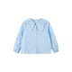 Xiaoyinman Inman children's clothing girls pure cotton shirt three-dimensional bow 26 spring spring collar casual top for children and middle-aged children light blue 105