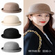 Woodpecker (TUCANO) Wool Fisherman Hat Women's 2025 New Autumn and Winter Cold Big Head Hat Fashion Trend Elegant * Khaki (High Quality - Wool) One Size for Adults (Adjustable Hat Circumference 55-58cm)
