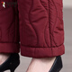 Woodpecker's new winter velvet thickened cotton pants for women, grandma's pants, elastic waist to keep warm, elderly mothers' outer wear, solid color, black, XL, recommended 85-100Jin, Jin equals 0.5kg