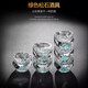 Tuojin Turquoise White Wine Glass Diamond Cut Crystal Wineware Gold Foil Star Cup Creative Tea Cup Heat Resistant 2 24k Gold Foil Star Cup 6 Pack