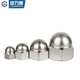 GUWANJI TA2 titanium alloy cap nut ball head decorative nut pure titanium cap nut M3M4M5M6M8-M20 M10 (1 piece)