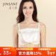 Jinsanta tube top bra, anti-exposure, simple one piece, beautiful back tube top, no steel ring, white 8100