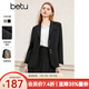 Betu women's spring new suit temperament small suit jacket college style commuter suit 2401T37 black L