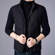 GUSKI luxury high-end brand down vest men's stand-up collar thickened vest versatile vest casual warm jacket black - exquisite gift box XL (180)