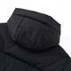 Lexton (laxdn) down jacket men's winter removable hood warm windproof simple jacket men's dark black 2XL